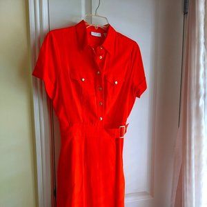 Ny & Co. Orange Wrap Dress